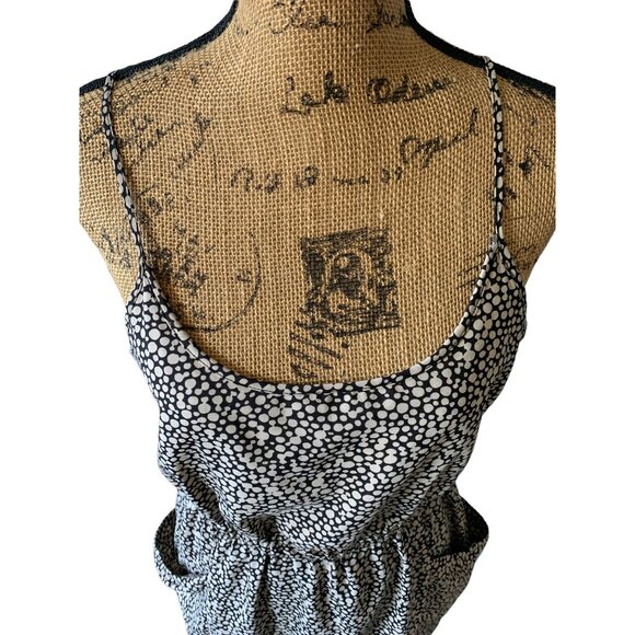 🌸3/$15🌸Tan and Black Pebble Sleeveless Dress with Large Pockets sx M - Picture 2 of 9